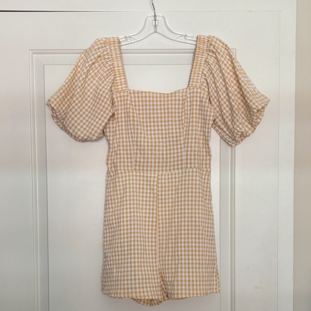 Gingham Romper